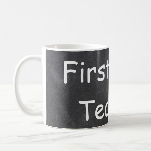 Mug Idée Cadeau Design Tableau Noir Professeur Premièr (Gauche)
