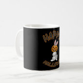 Mug Idée cadeau d'horreur Citrouille lapin Halloween (Devant gauche)