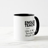 Mug Idée cadeau drôle pour professeur d'anglais (Devant droit)
