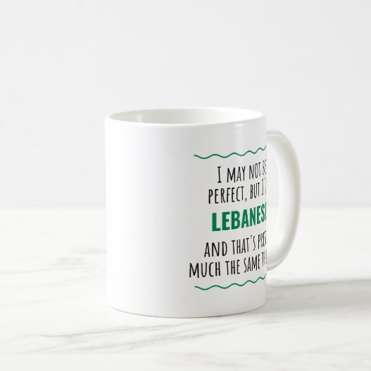 Mug Idée cadeau Liban Liban (Devant droit)