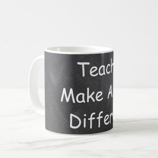 Mug Idée Cadeau Tableau Noir 'Les Enseignants Font La (Devant gauche)