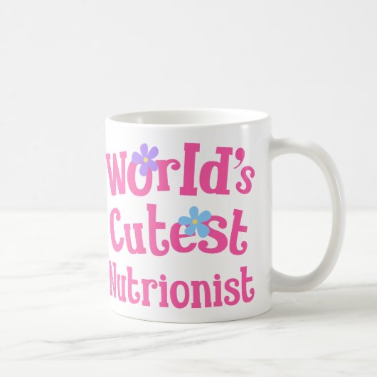 Mug Idée de cadeau de nutritionniste pour elle (mondes (Droite)