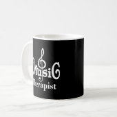 Mug Idée de cadeau de thérapeute de musique (Devant gauche)