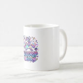 Mug Idée de cadeau licorne basse chute Typographie Lic (Devant droit)