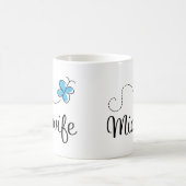 Mug Idée de cadeau pour la sage-femme (papillon) (Centre)