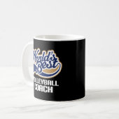 Mug Idée de cadeau pour le car de volleyball (mondes (Devant gauche)