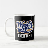 Mug Idée de cadeau pour le dentiste (mondes meilleurs) (Gauche)