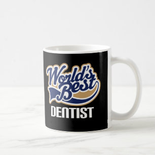 Mug Idée de cadeau pour le dentiste (mondes meilleurs)