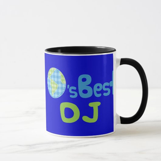 Mug Idée de cadeau pour le DJ (mondes meilleurs) (Droite)