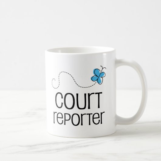 Mug Idée de cadeau pour le sténographe judiciaire (Droite)