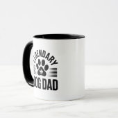 Mug Idée de cadeau pour papa de chien - Conception lég (Devant gauche)