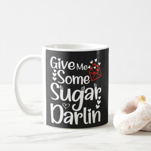 Mug Idée de femme d'anniversaire. Citations de la Sain (Avec donut)