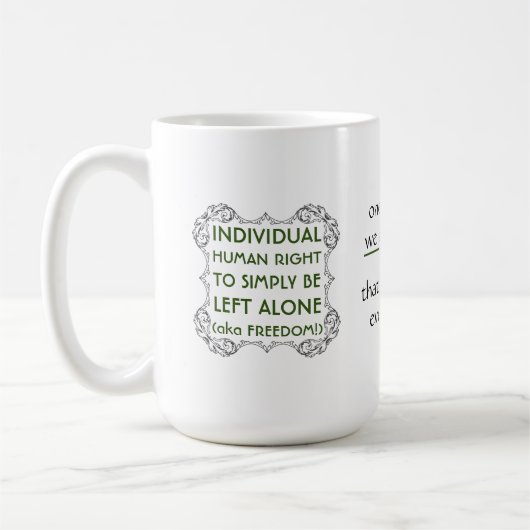Mug Idée de liberté (Gauche)
