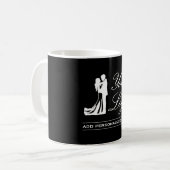 Mug Idée de mariage personnalisée Conception photo per (Devant gauche)