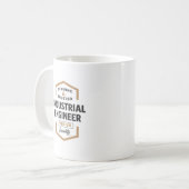 Mug Idées Cadeau Logo Ingénieur Industriel. (Devant gauche)