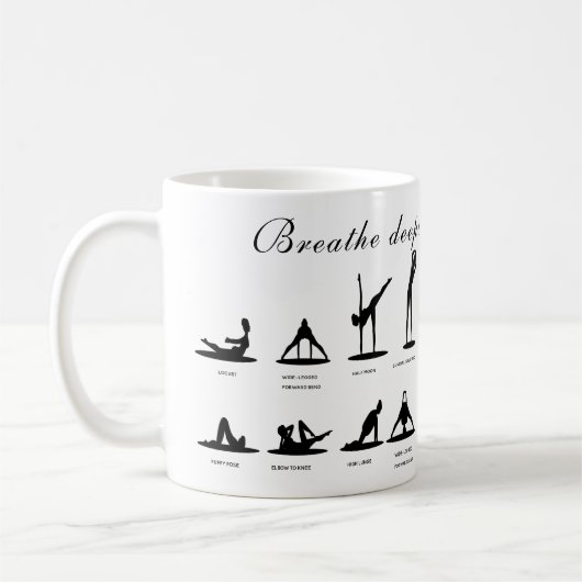 Mug Idées cadeau unique pour amoureux du yoga (Gauche)
