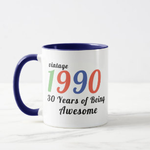 Mug Idées Cadeaux Anniversaires Uniques, Année Personn
