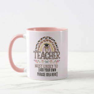 Mug Idées Cadeaux 🎓 Enseignant : Les Plus Susceptible
