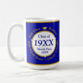 Mug Idées de réunion de classe personnalisées 50 ans, (Gauche)