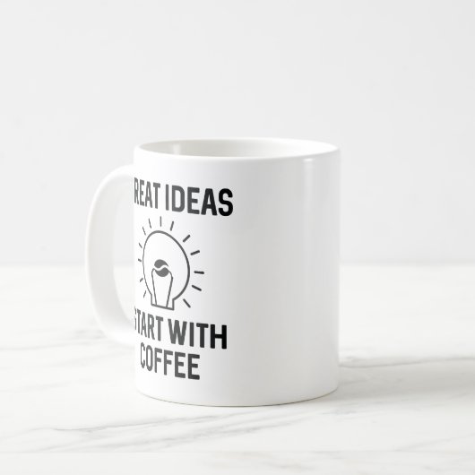 Mug Idées géniales café (Devant gauche)