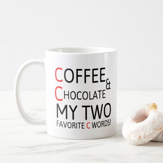 Mug Idées mignonnes de cadeau de citations de café et (Avec donut)