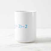 Mug Identité algébrique a^2 + 1 a^2 + 2 - 2 Équation (Centre)
