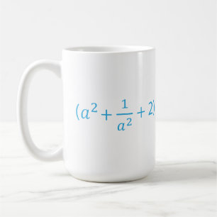 Mug Identité algébrique a^2 + 1 a^2 + 2 - 2 Équation