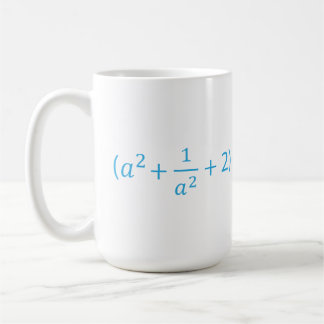 Mug Identité algébrique a^2 + 1 a^2 + 2 - 2 Équation