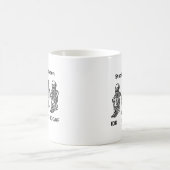 Mug IDK, IDC et IDGAF avec squelettes créés sur un (Centre)