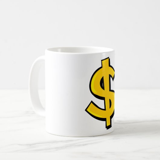 Mug Iellow dollar (Devant gauche)
