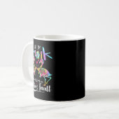 Mug If I'm Drunk It's My Ie's Fault Flamingo Floral Ti (Devant gauche)