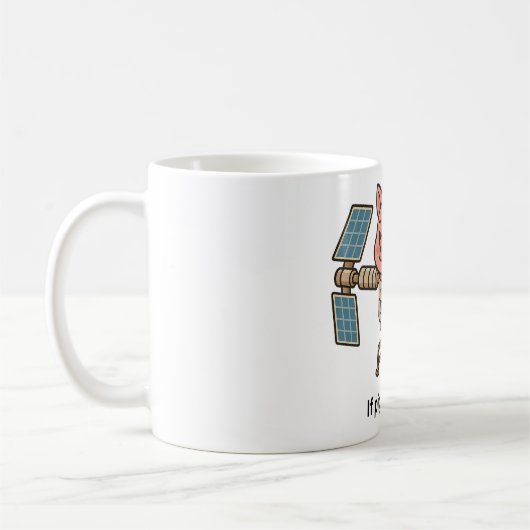 Mug If pigs could fly - Piggie space station (Gauche)