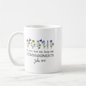 Mug If You Love Keep My Commandments John 14_15 Bible (Gauche)