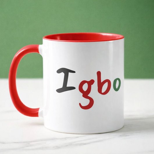 Mug Igbo panafricain coloré
