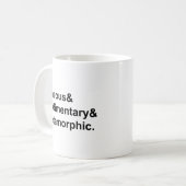 Mug Ignée Sédimentaire Métamorphique | Types de Roches (Devant gauche)