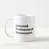 Mug Ignée Sédimentaire Métamorphique | Types de Roches (Gauche)
