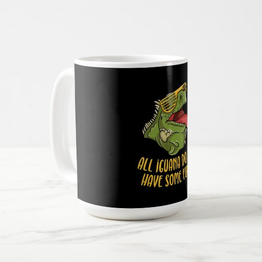 Mug Iguana Doit S'Amuser - Reptile & Lizard (Devant gauche)