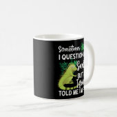 Mug Iguana Parfois Je Remets En Question Mon Sanité Pa (Devant droit)
