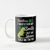 Mug Iguana Parfois Je Remets En Question Mon Sanité Pa (Gauche)
