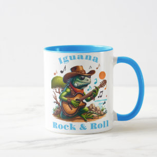 Mug Iguana Serenading Swamp Dweller Rock & Roll