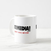 Mug IHateTheMedia.com - si nous ne riions pas, nous (Devant gauche)