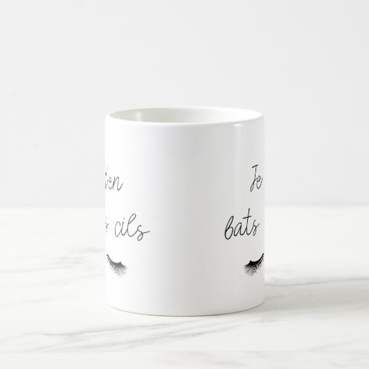 Mug ik vecht met de wimpers koffiemok (Center)