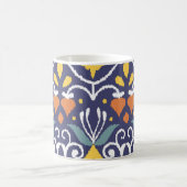 Mug Ikat fait main : Tissu ethnique boho (Centre)