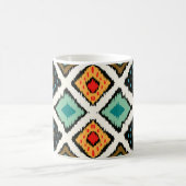 Mug Ikat géométrique, folklore texture tribale. (Centre)