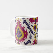 Mug Ikat seamless pattern background Traditional patte (Devant gauche)