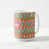 Mug iKat Zigzag Design Couleurs d'épices (Devant droit)