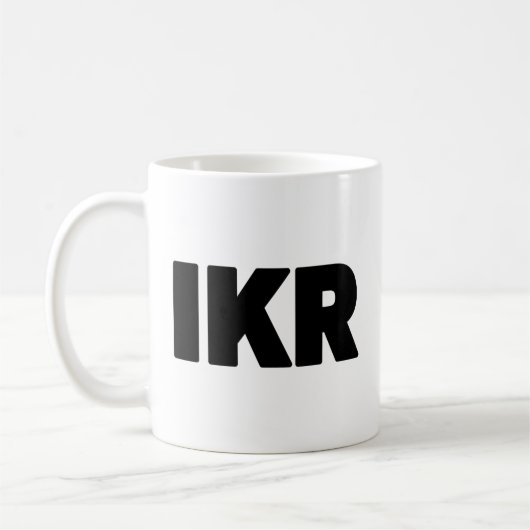 Mug IKR | Écart de texte (Gauche)