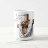 Mug Il a été percé pour nos transgressions (Centre)