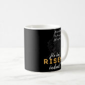 Mug Il A Ressuscité Jésus chrétien Joyeux Epines de Pâ (Devant droit)