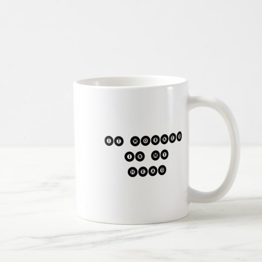 Mug Il A Travaillé Dans Ma Tête - Billard Pool Player  (Droite)